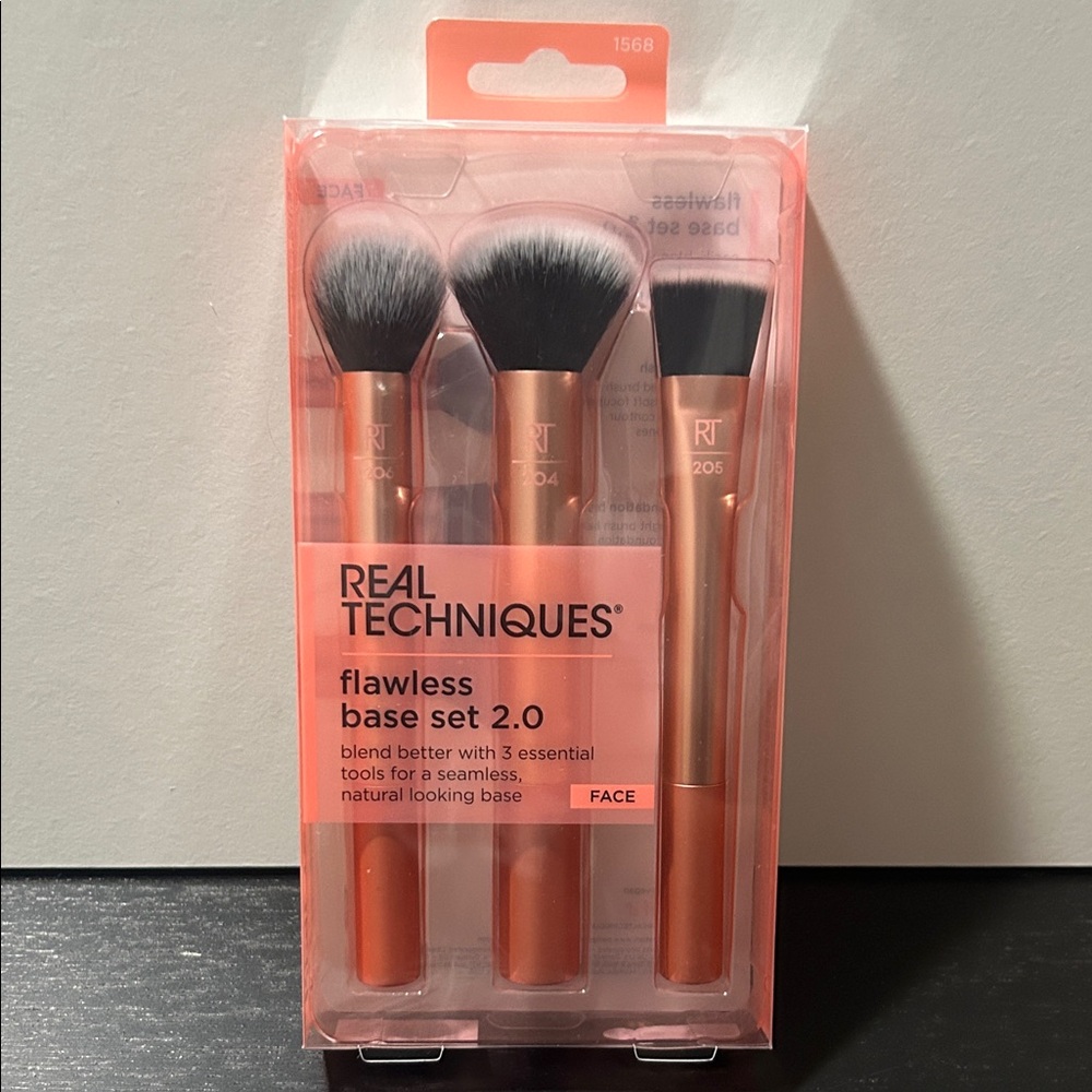 Real Techniques Flawless Base Set with Orange Handles